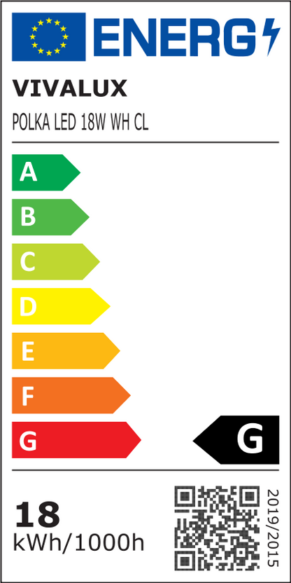 LED ПЛАФОНИЕРА POLKA LED ∙ 18W ∙ БЯЛ ∙ 4000K ∙ IP54 / 00