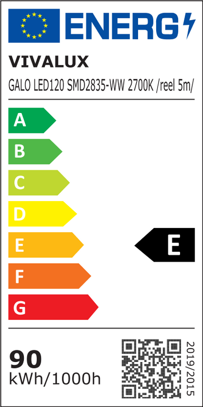 LED ЛЕНТА GALO LED ∙ 120 SMD2835 ∙ 2700K ∙ 5M / 003984