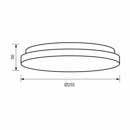 LED ПЛАФОНИЕРА С МИКРОВЪЛНОВ СЕНЗОР KENA LED ∙ 12W ∙ MW36 ∙ IP44 / 004546