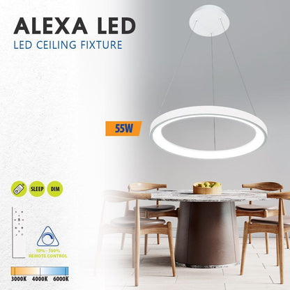 LED полилей ALEXA-P LED ∙ 55W ∙ бял ∙ CCT ∙ 3000-6000K / 005255