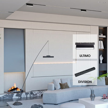 SLIM25 МАГНИТНО LED ОСВЕТИТЕЛНО ТЯЛО DIVISION LED ∙ 18W ∙ ЧЕРЕН ∙ 4000K / 004909