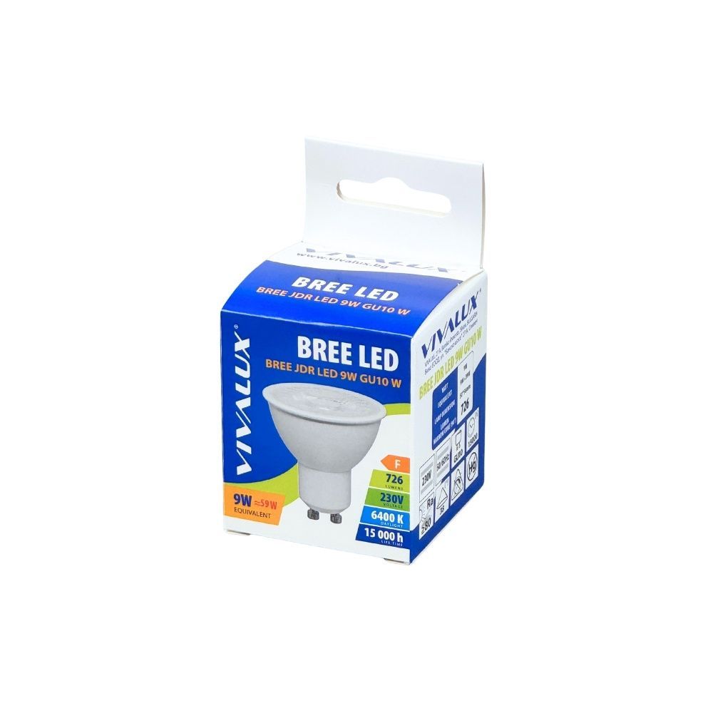 LED ЛАМПА BREE LED ∙ JDR ∙ 9W ∙ 726LM ∙ GU10 ∙ 6400K / 04697