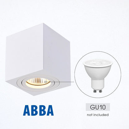 ЛУНА ЗА ВЪНШЕН МОНТАЖ ABBA ∙ DL726 ∙ GU10 ∙ БЯЛ / 004715