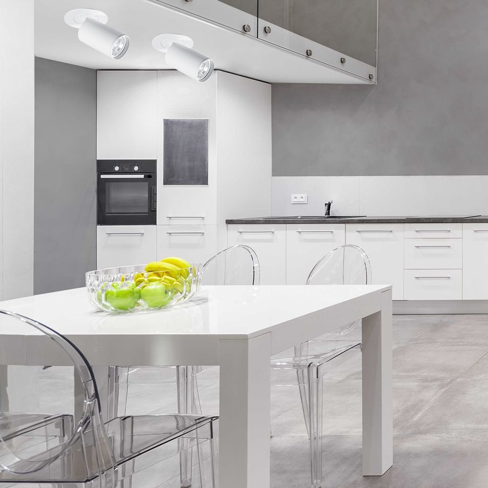 СПОТ ЗА ВГРАЖДАНЕ SP704 LUX ∙ БЯЛ ∙ GU10 / 004383