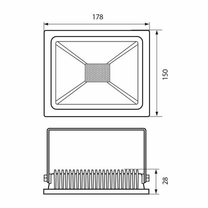 LED ПРОЖЕКТОР TREND LED ∙ 50W ∙ ЧЕРЕН ∙ 4000K / 003971