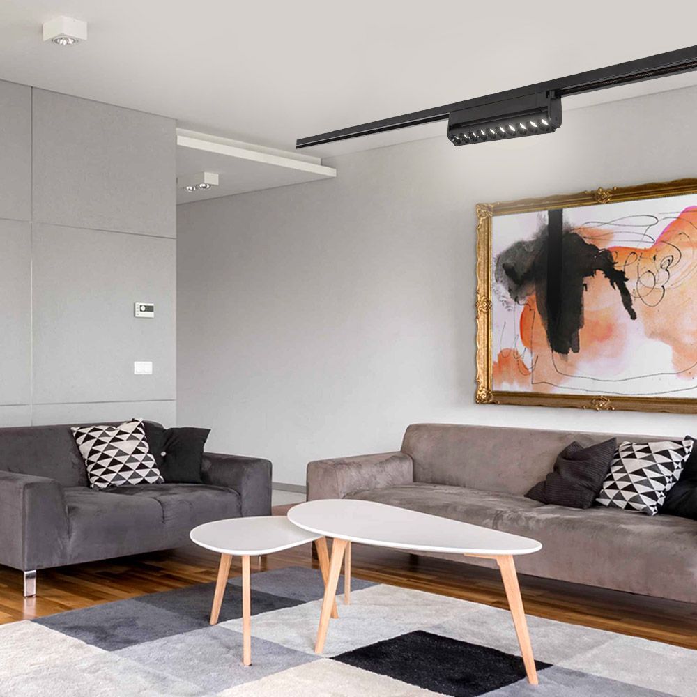 ЛИНЕЙНО LED ТЯЛО ЗА РЕЛСОВ МОНТАЖ CORN LED ∙ 20W ∙ ЧЕРЕН ∙ 4000K / 004838