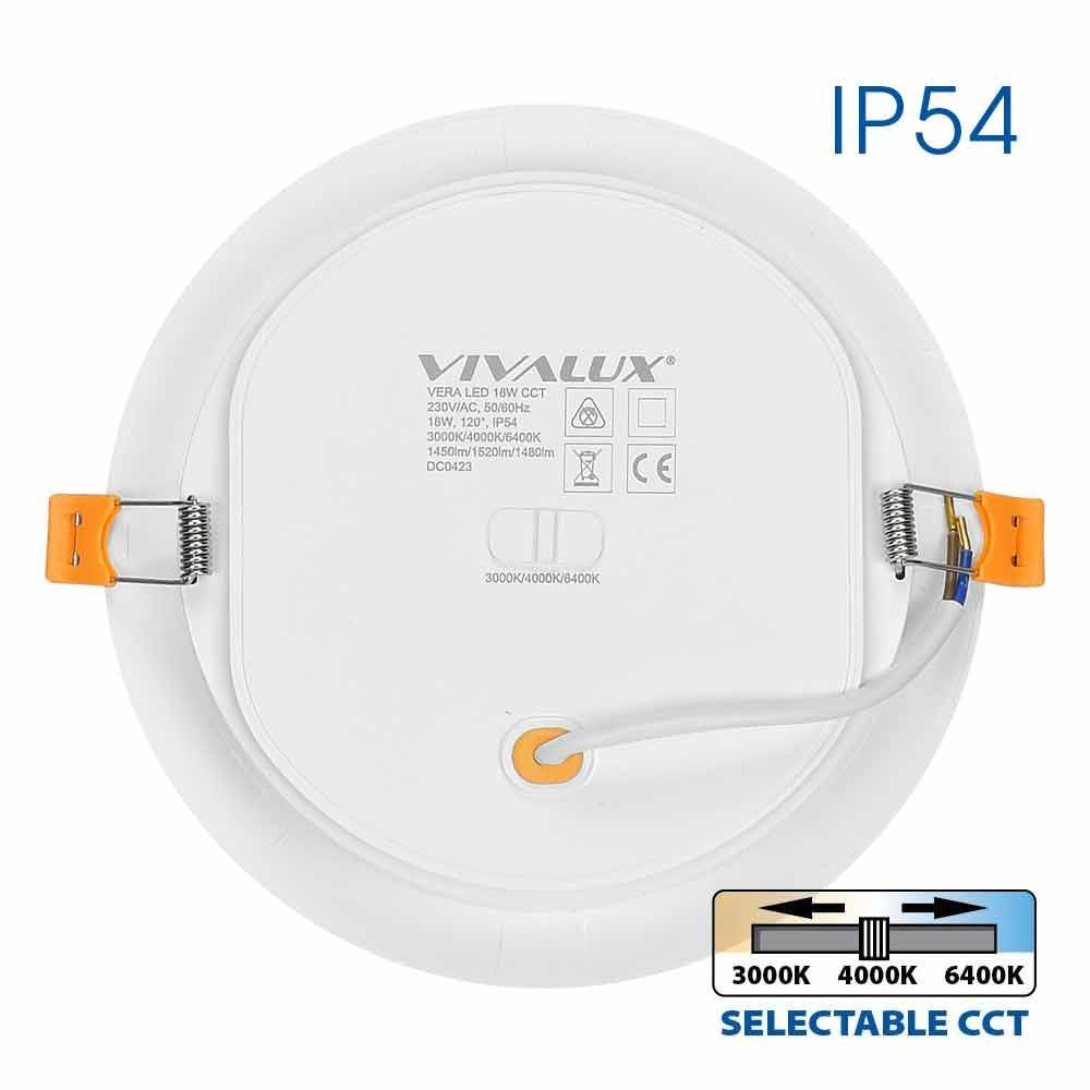 LED ЛУНА VERA LED ∙ 18W ∙ CCT-SWITCH ∙ 3000K-4000K-6400K ∙ IP54 / 004756