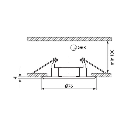 ЛУНА ЗА ВГРАЖДАНЕ RING SL514 ∙ МАТИРАН ПЕРЛЕН ХРОМ / 003852