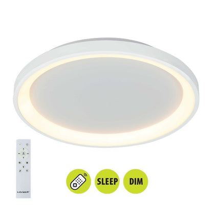 Мултифункционална LED плафониера с дистанционно ALEXA-C LED ∙ 80W ∙ бял ∙ CCT ∙ 3000-6000K / 005253