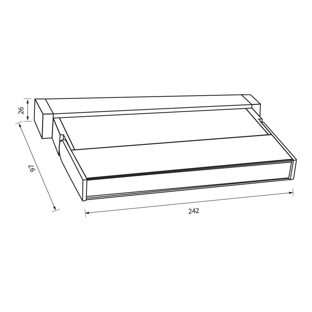 SLIM25 МАГНИТНО LED ОСВЕТИТЕЛНО ТЯЛО CORSO LED ∙ 12W ∙ ЧЕРЕН ∙ 4000K / 004915