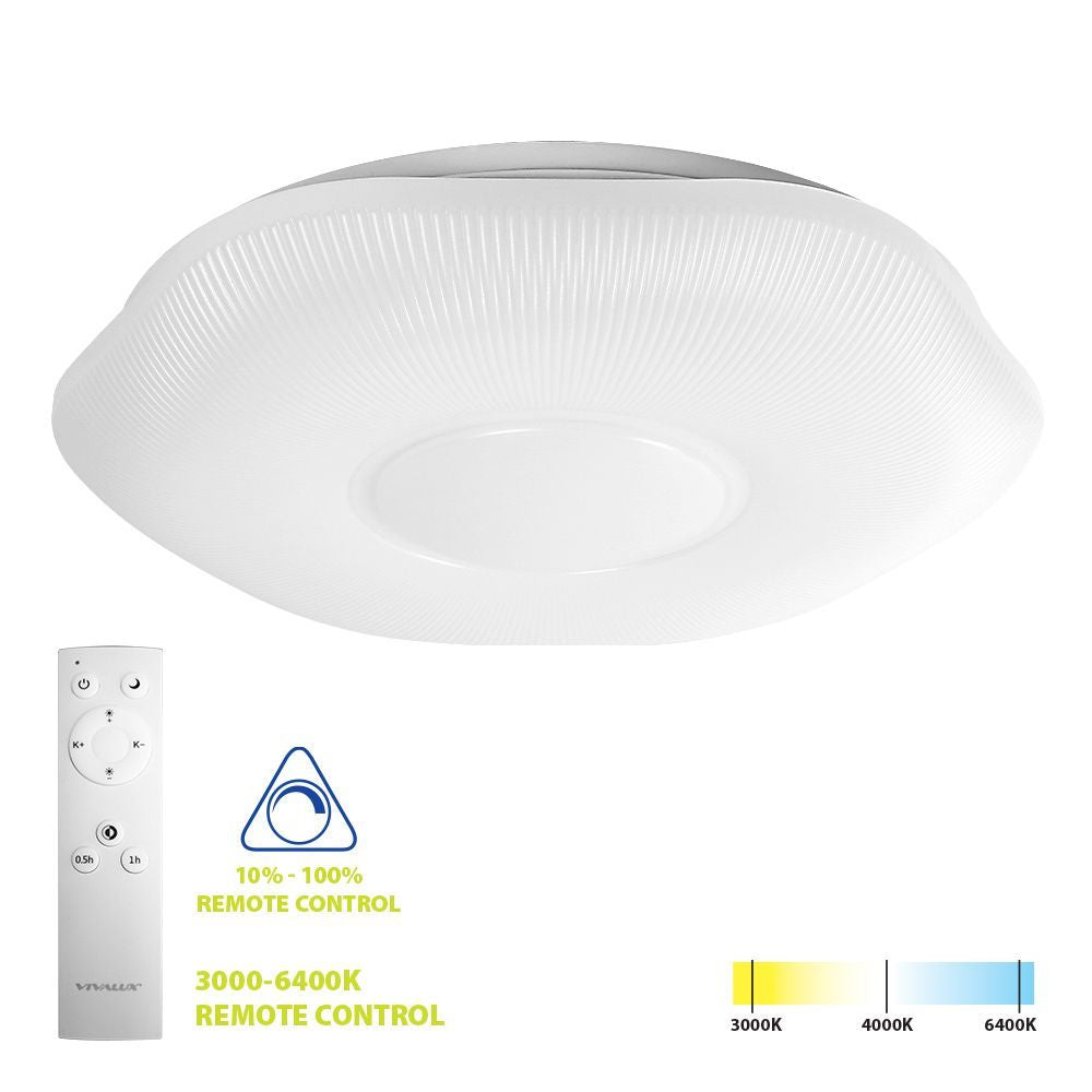 LED плафониера с дистанционно VIOLA LED ∙ 60W ∙ CCT ∙ 3000-6400K / 005266