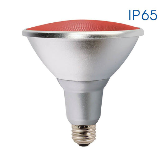 РЕФЛЕКТОРНА LED ЛАМПА SILVER LED ∙ PAR38 ∙ IP65 ∙ 15W ∙ E27 ∙ ЧЕРВЕНА / 003948