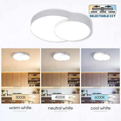 LED ПЛАФОН PEBBLE LED ∙ 35W ∙ БЯЛ ∙ CCT ∙ 3000-4000-6000K / 005152