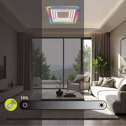 МУЛТИФУНКЦИОНАЛНА LED ПЛАФОНИЕРА С ДИСТАНЦИОННО DAKOTA ∙ 102W ∙ RGB+CCT ∙ 3000-6000K / 005171