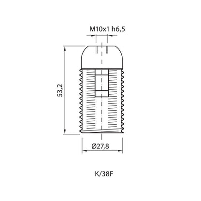 ФАСУНГА ТЕРМОПЛАСТИЧНА K/38/F/T210/B / 002705