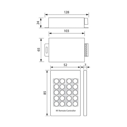 RGB RF LED КОНТРОЛЕР / 003631