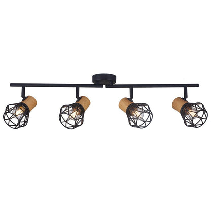 СПОТ FRODO ∙ SP796 ∙ 4XE27 ∙ МЕТАЛ ∙ ЧЕРЕН / 005090