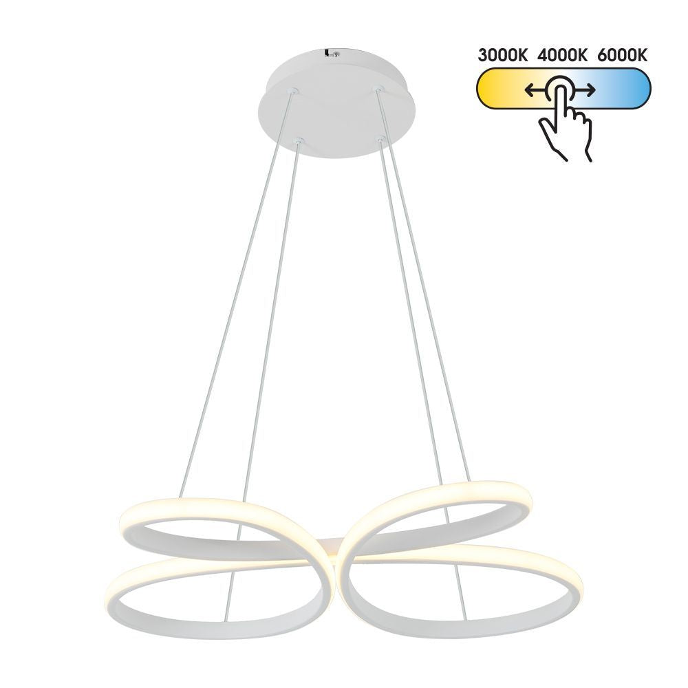 LED полилей BUTTERFLY-P LED ∙ 37W ∙ бял ∙ CCT-switch ∙ 3000-4000-6000K / 005328
