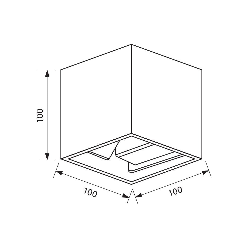 ФАСАДНО ОСВЕТИТЕЛНО ТЯЛО STARK LED ∙ 2 X 3W SQ ∙ 3000K-4000K-6400K ∙ IP65/ 004827