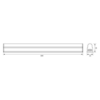 LED ОСВЕТИТЕЛНО ТЯЛО SPICA LED ∙ T5 ∙ 9W ∙ 4000K / 003498