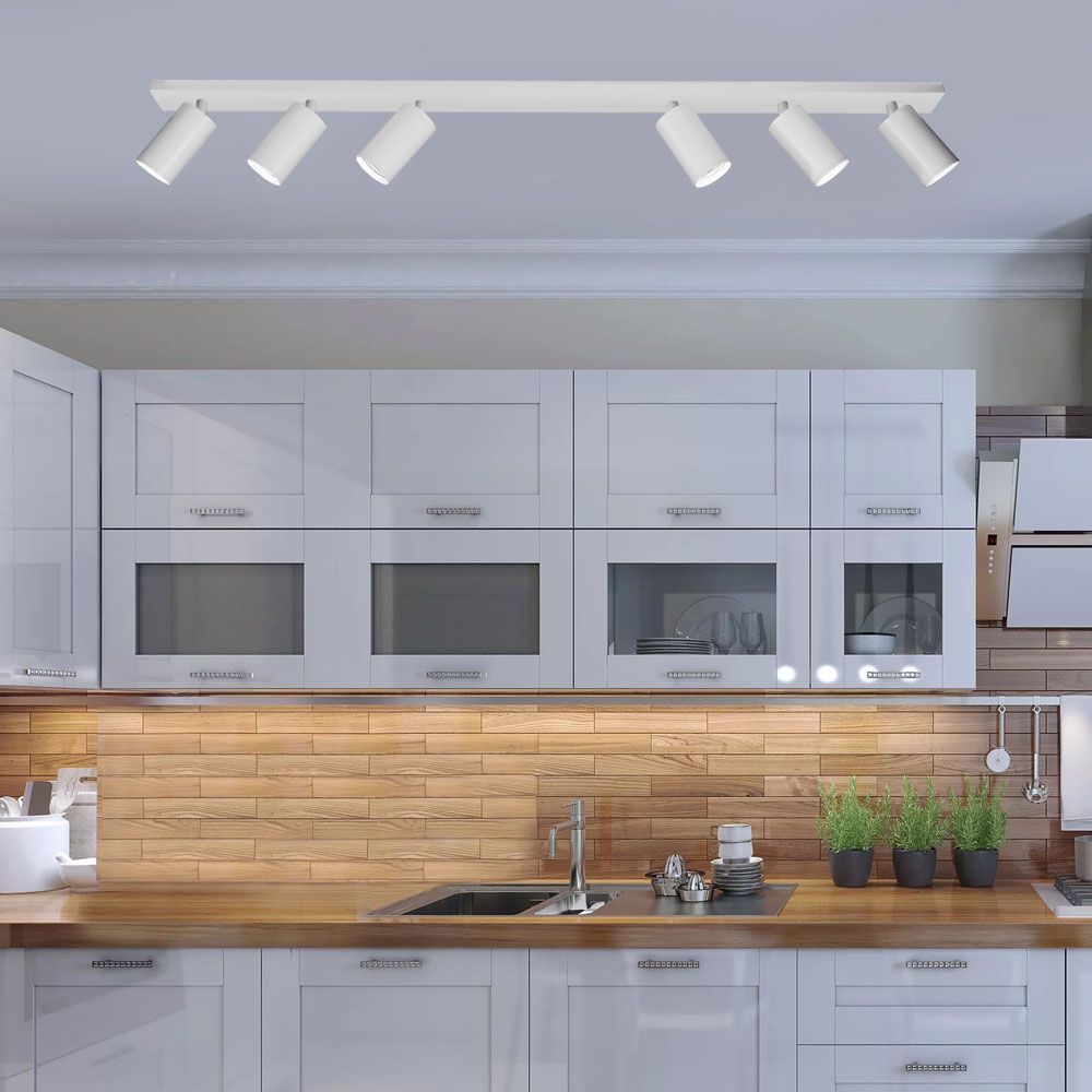 ЛИНЕЕН СПОТ ЗА ТАВАН SP716-6L WH LUX ∙ БЯЛ ∙ 6XGU10 / 004569