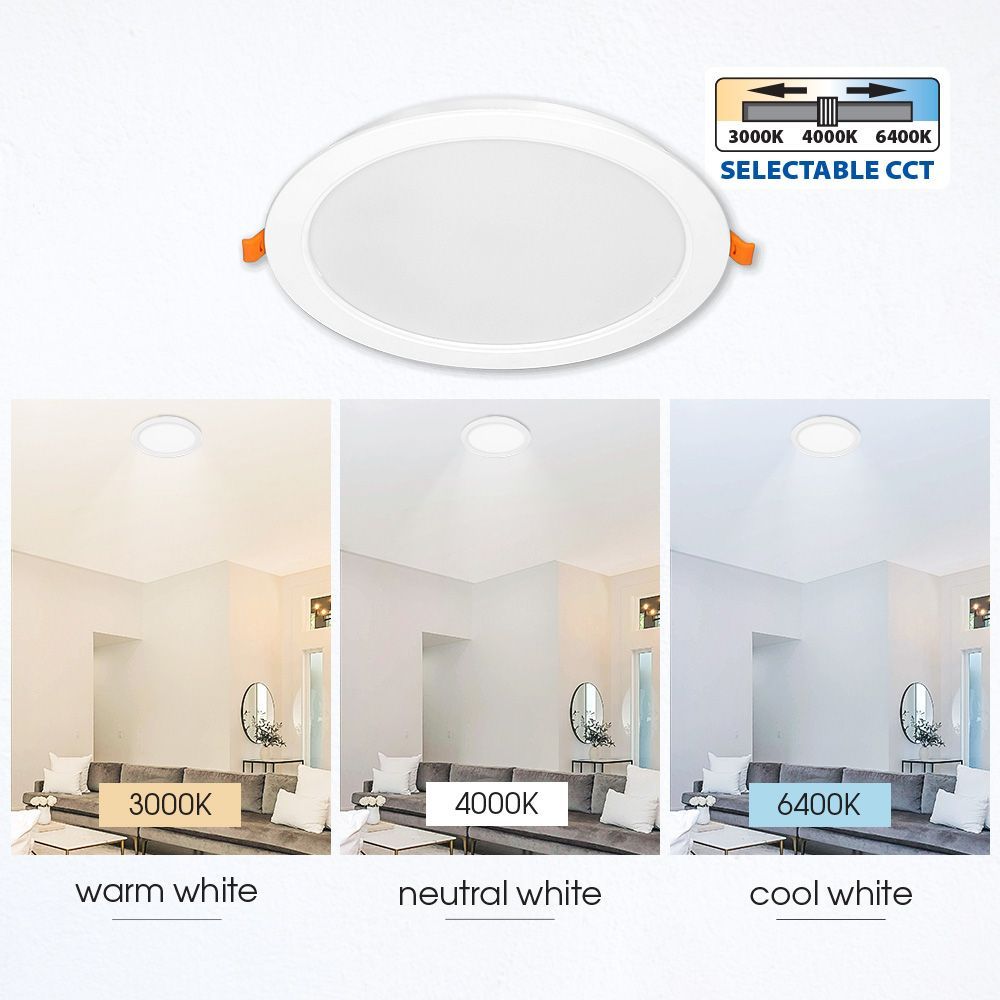 LED ЛУНА VERA LED ∙ 24W ∙ CCT-SWITCH ∙ 3000K-4000K-6400K ∙ IP54 / 004757