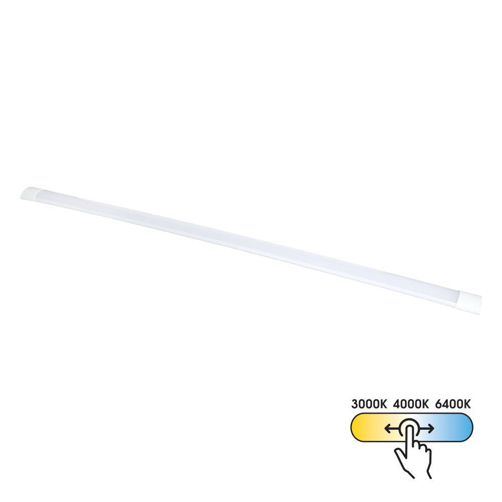 LED линейно осветително тяло FLAT LED ∙ 50W ∙ 1500 mm ∙ CCT-switch ∙ 3000K-4000K-6400K / 005323