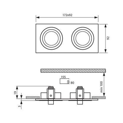 ЛУНА ОТ ЕКСТРУДИРАН АЛУМИНИЙ STYLE SL622 AL / 003880
