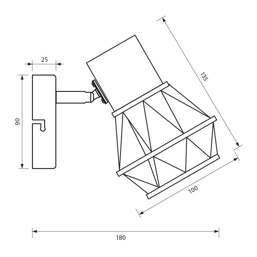 СПОТ FRODO ∙ SP794 ∙ 1XE27 ∙ МЕТАЛ ∙ БЯЛ / 005091