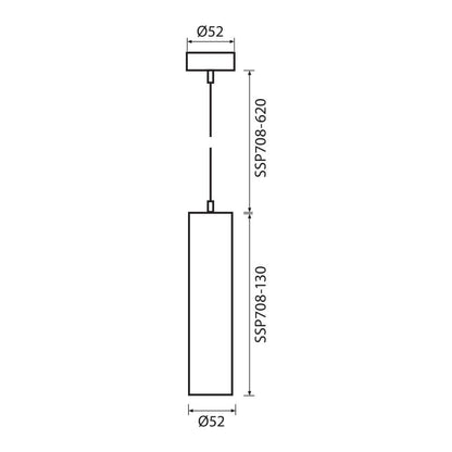 ПОЛИЛЕЙ SSP708 LUX ∙ 130 ММ ∙ БЯЛ ∙ GU10 / 004391