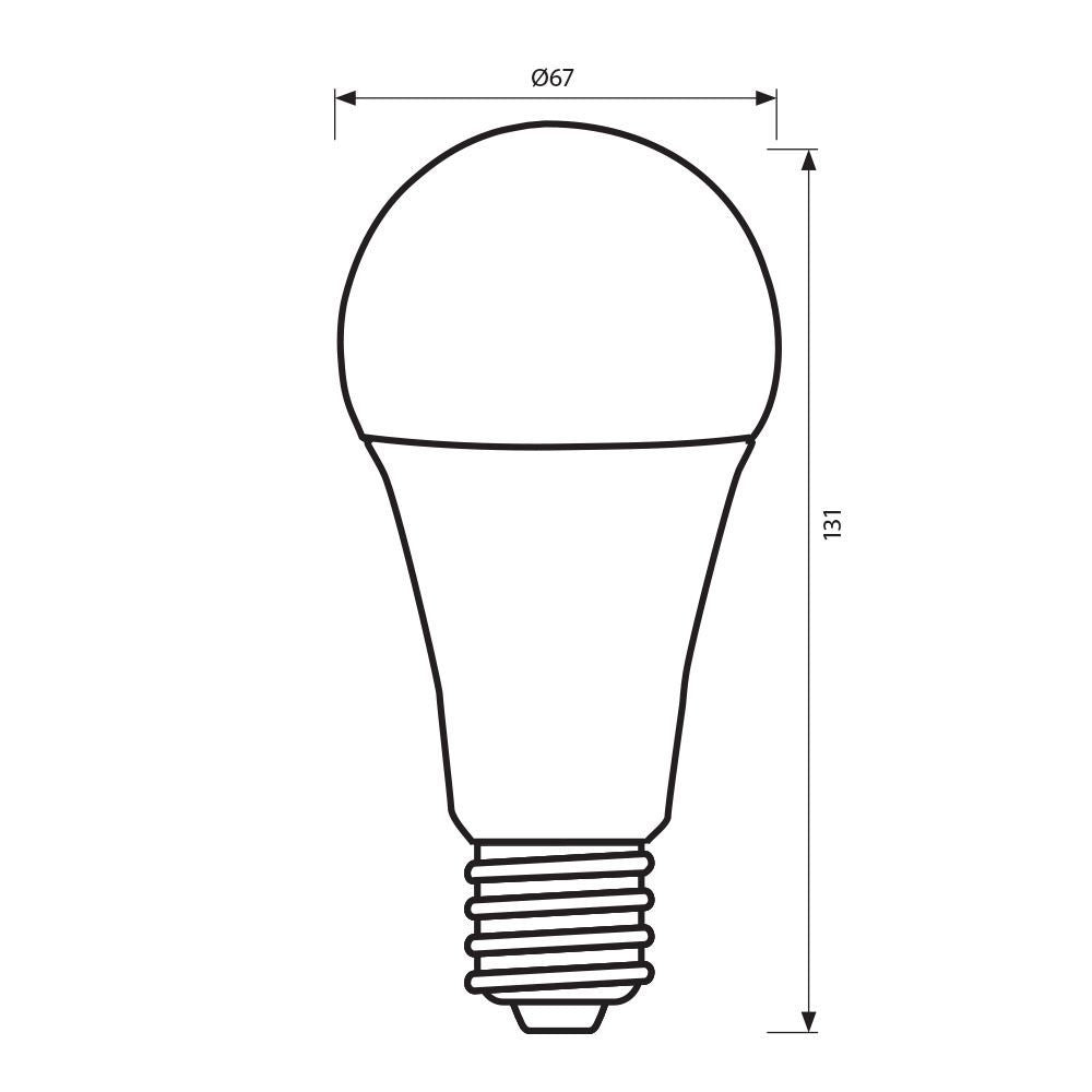 LED ЛАМПА GIGA LED ∙ 18W ∙ 2000LM ∙ E27 ∙ 3000K / 004695