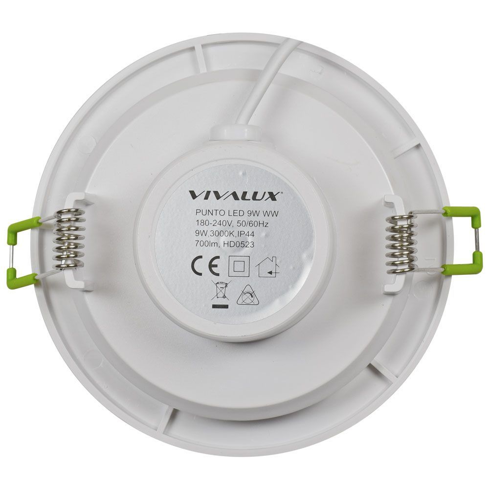 ВЛАГОЗАЩИТЕНА LED ЛУНА ЗА ВГРАЖДАНЕ PUNTO LED ∙ 9W ∙ БЯЛ ∙ 3000K / 003558