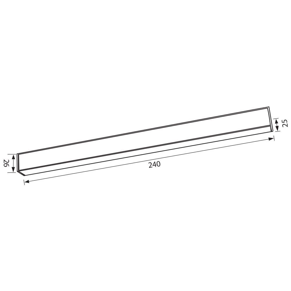 SLIM25 МАГНИТНО LED ОСВЕТИТЕЛНО ТЯЛО ILLUSION LED ∙ 12W ∙ ЧЕРЕН ∙ 3000K / 004898