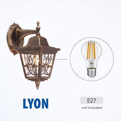 ФЕНЕР LYON ∙ WD003 ∙ АНТИЧЕН МЕСИНГ ∙ IP44 / 004198