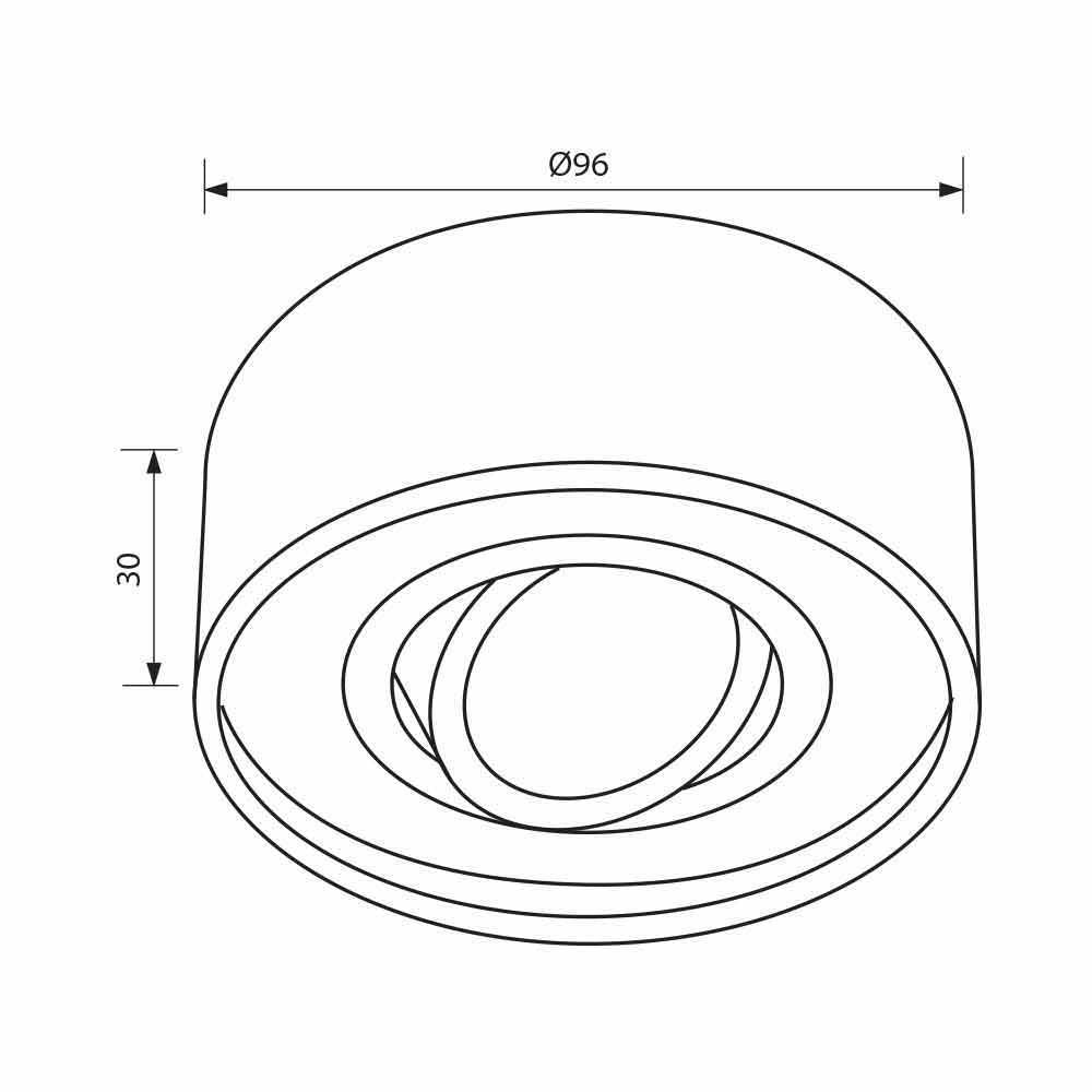 ЛУНА ЗА ВГРАЖДАНЕ LUNA ∙ SL516 ∙ G5.3 ∙ ЧЕРЕН / 004710