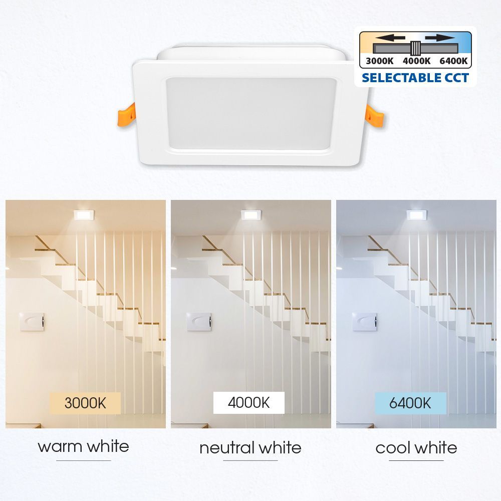 LED ЛУНА KAPI LED ∙ 12W ∙ CCT-SWITCH ∙ 3000K-4000K-6400K ∙ IP54 / 004760