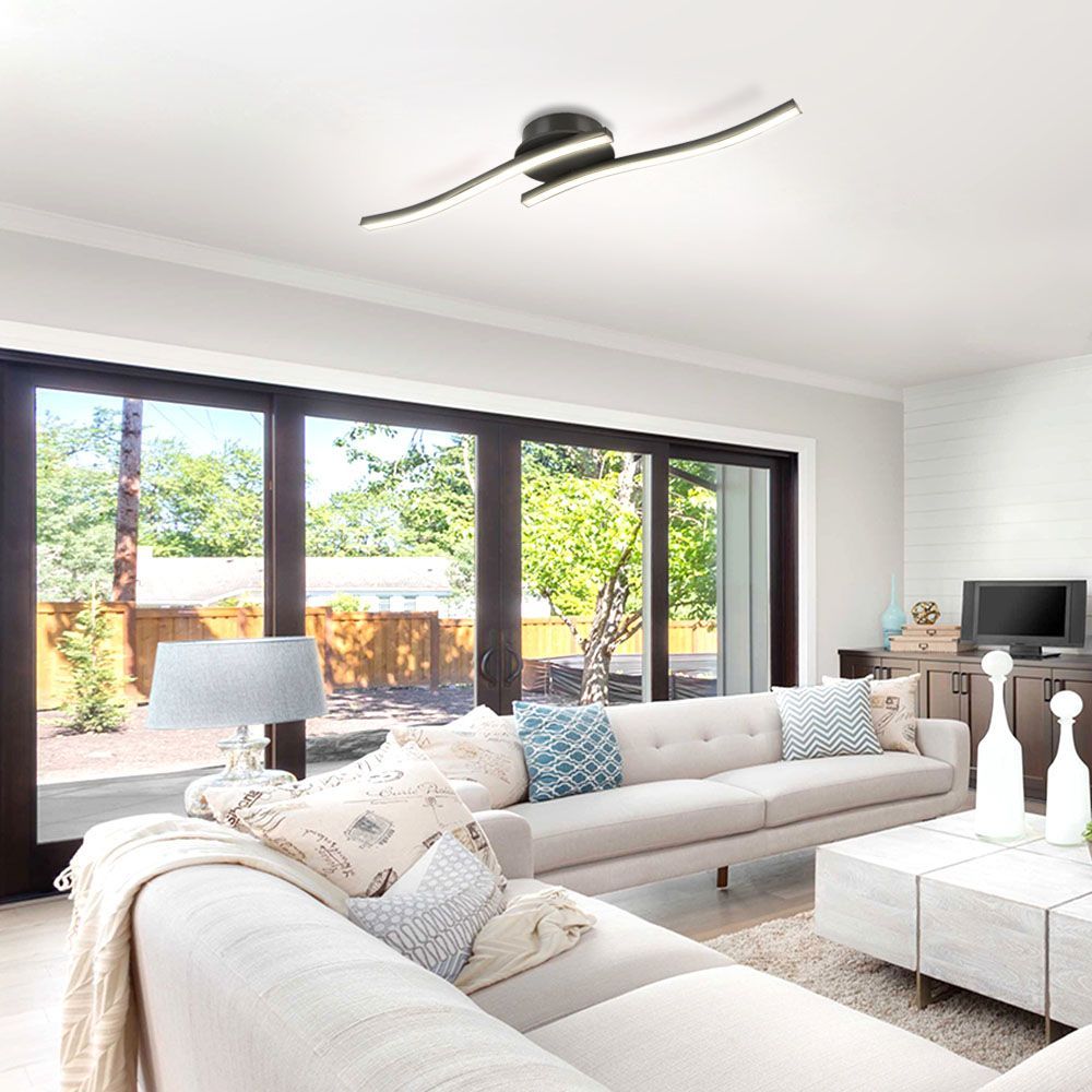 LED ПЛАФОН RIVER LED ∙ 12W ∙ ЧЕРЕН ∙ 4000K / 005037