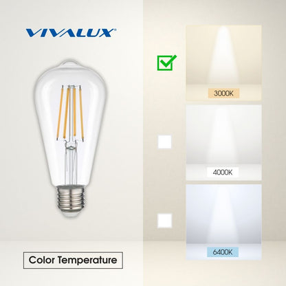 LED филамент лампа FLICK LED ∙ STF64 ∙ 8W ∙ 1055lm ∙ E27 ∙ 3000K / 005237