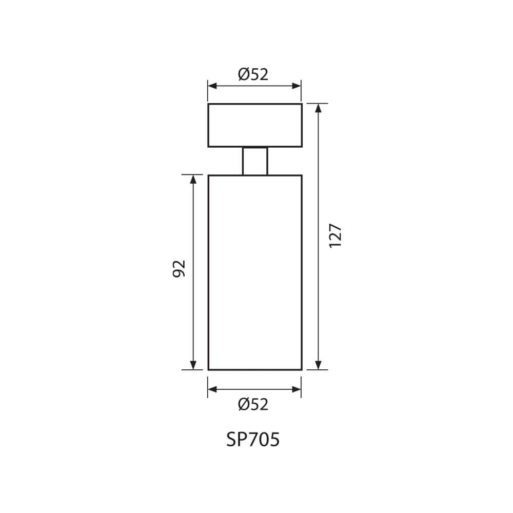 СПОТ ЗА ВЪНШЕН МОНТАЖ SP705 LUX ∙ БЯЛ ∙ GU10 / 004385