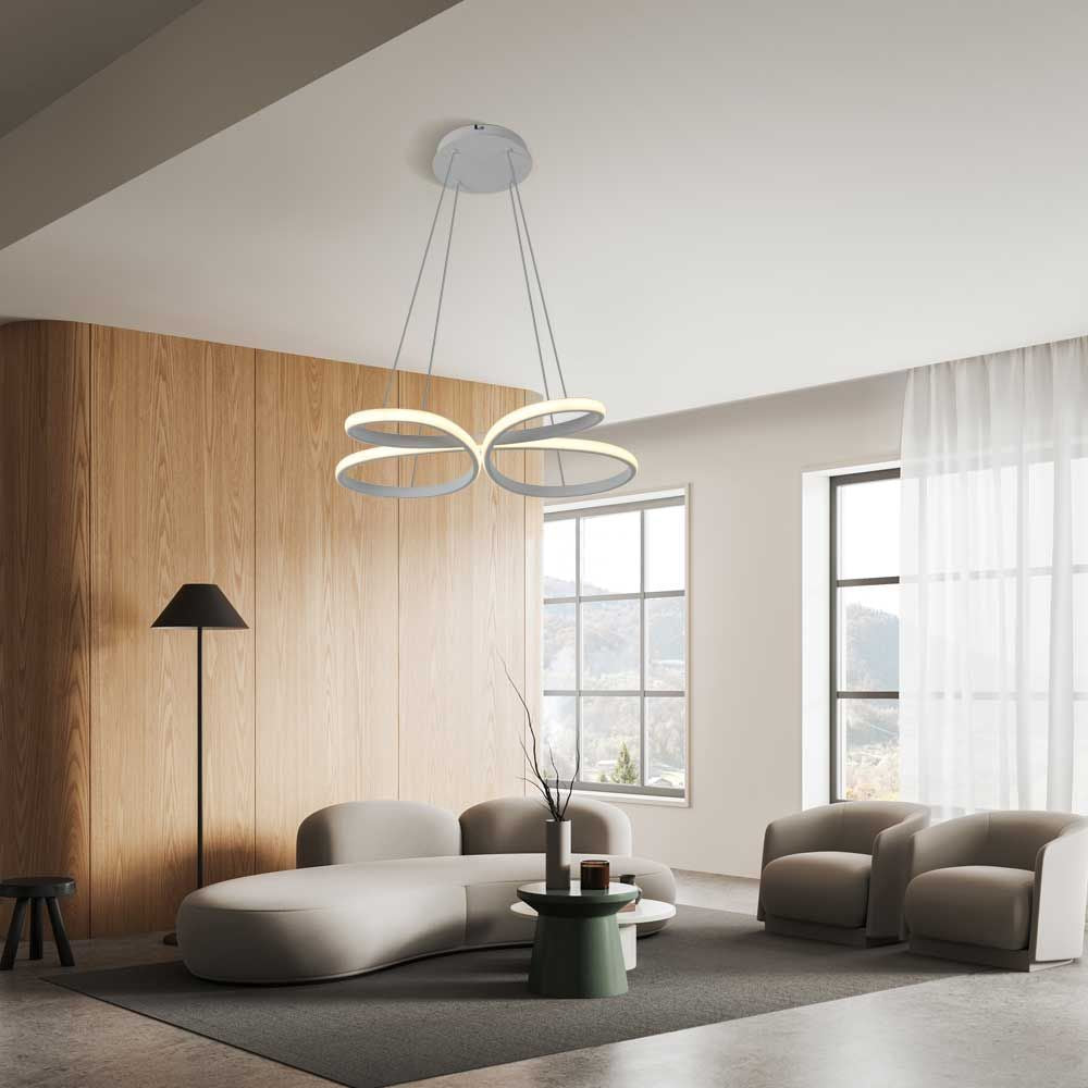 LED полилей BUTTERFLY-P LED ∙ 37W ∙ бял ∙ CCT-switch ∙ 3000-4000-6000K / 005328