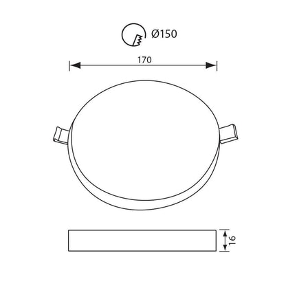 LED ПАНЕЛ RONDO LED ∙ 24W ∙ 2400LM ∙ БЯЛ ∙ 4000K / 004281