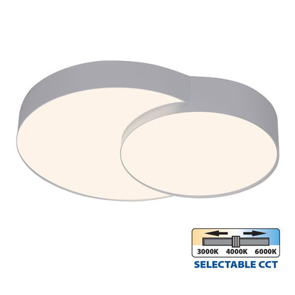 LED ПЛАФОН PEBBLE LED ∙ 35W ∙ БЯЛ ∙ CCT ∙ 3000-4000-6000K / 005152