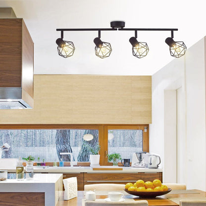 ЛИНЕЕН СПОТ ANEKE ∙ SP776 ∙ ПОДВИЖНИ РАМЕНА ∙ 4XE14 ∙ ЧЕРЕН / 005025