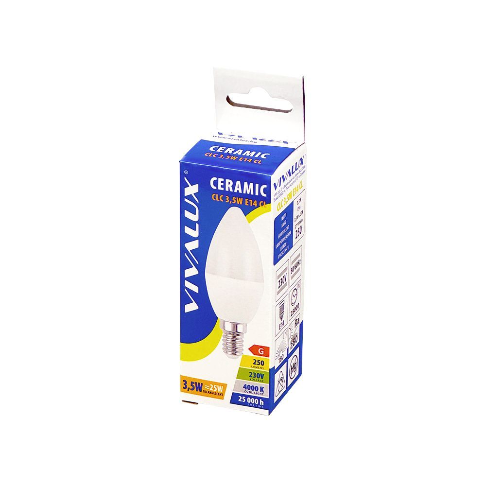 LED ЛАМПА CERAMIC LED ∙ 3.5W ∙ 220LM ∙ E14 ∙ 4000K / 003273