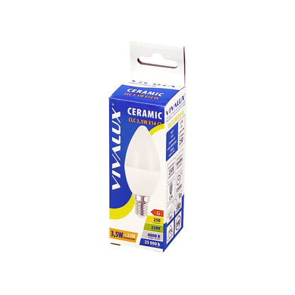 LED ЛАМПА CERAMIC LED ∙ 3.5W ∙ 220LM ∙ E14 ∙ 4000K / 003273