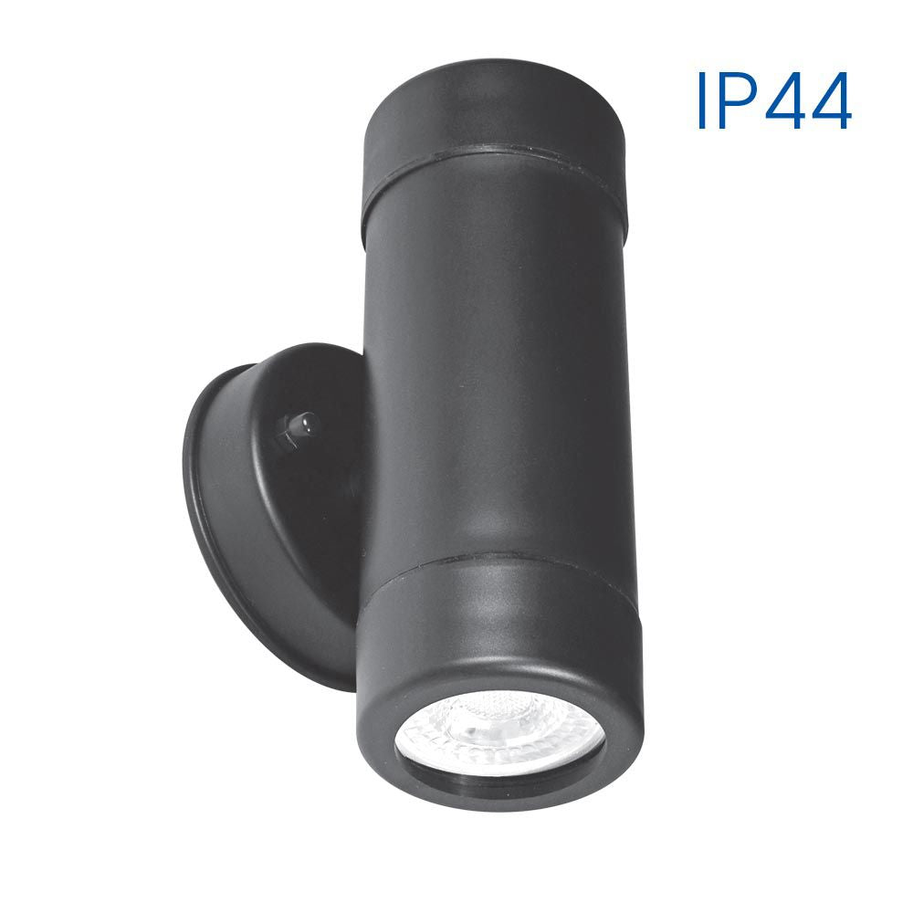 ФАСАДЕН АПЛИК NAVARA ∙ ДВОЕН ∙ 2XGU10 ∙ ЧЕРНО ∙ IP44 / 004649