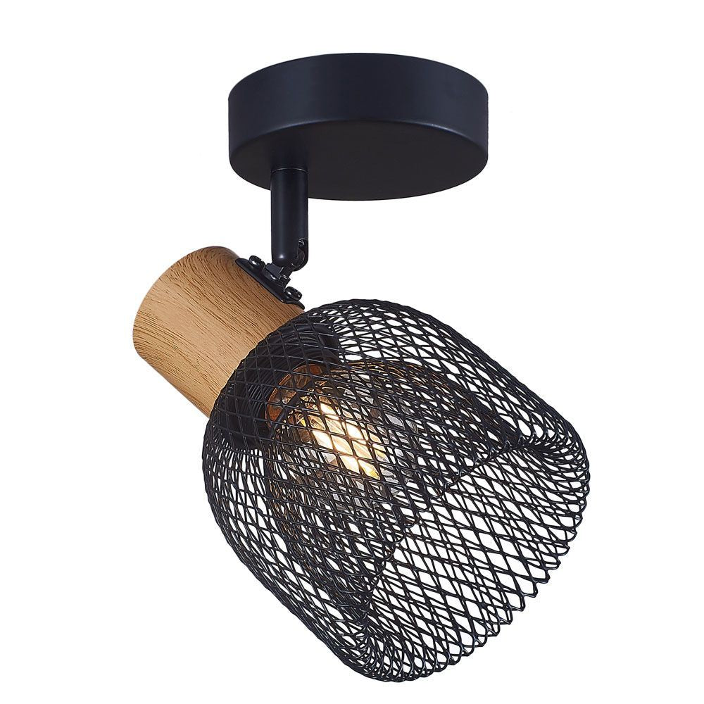 СПОТ BRIA ∙ SP791 ∙ 1XE27 ∙ МРЕЖА ∙ ЧЕРЕН / 005085