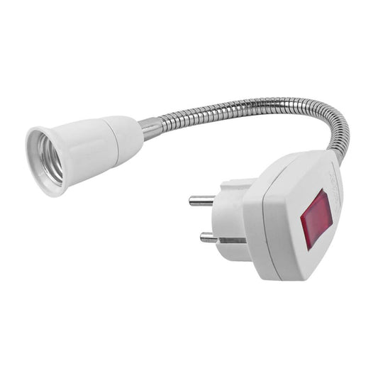 ОСВЕТИТЕЛНО ТЯЛО STECKER ЗА E27 ∙ ЩЕПСЕЛ И ПРЕКЪСВАЧ /004419