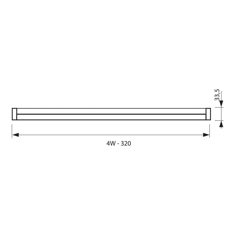 LED ОСВЕТИТЕЛНО ТЯЛО SPICA LED ∙ T5 ∙ 4W ∙ 4000K / 003497