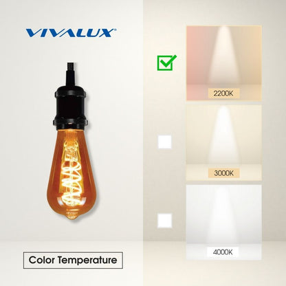 LED филамент лампа FLICK DECO LED ∙ DST64 ∙ 4W ∙ 300lm ∙ E27 ∙ 2200K / 004178